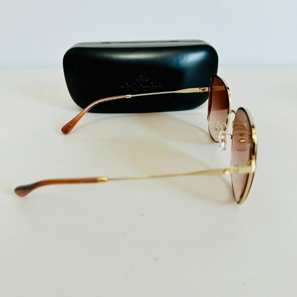 NEW COACH WOMEN\'S GOLD BUTTERFLY SUNGLASSES HC7158D-900513-58 main image 7